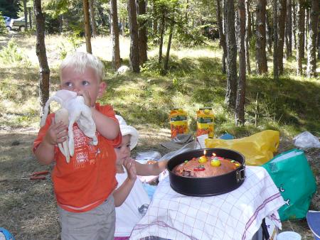 Bougies dans la montagne
