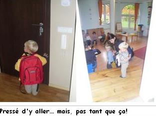 Premier jour de cr�che....