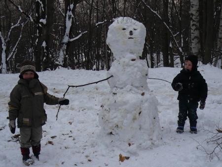 Premier Bonhomme de neige Bulgare...